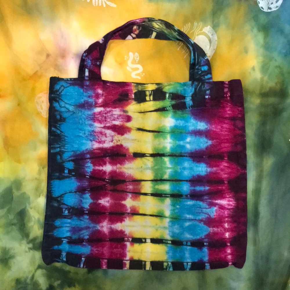 Tie Dye Small Canvas Tote